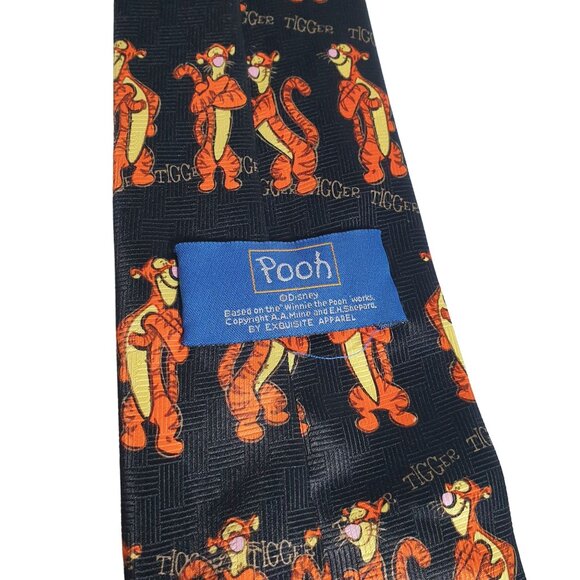 Disney Tigger Necktie Men Featuring Winnie The Pooh Vintage Collectable Cartoon - Picture 4 of 5